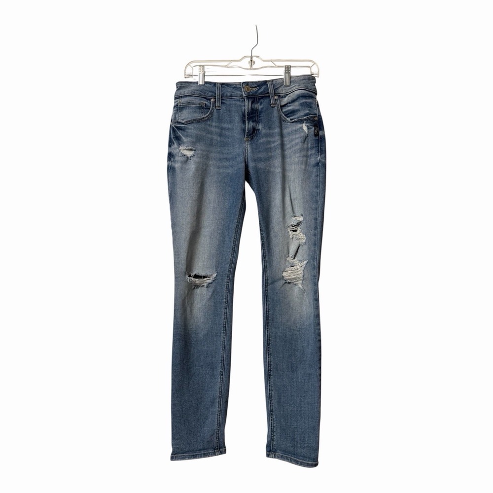 Silver Jeans Co Distressed Light Wash Denim 28/29